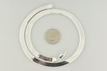 Indlæs billede til gallerivisning Sterling Silver 8mm Herringbone Bracelet Anklet Choker Necklace Pendant Chain
