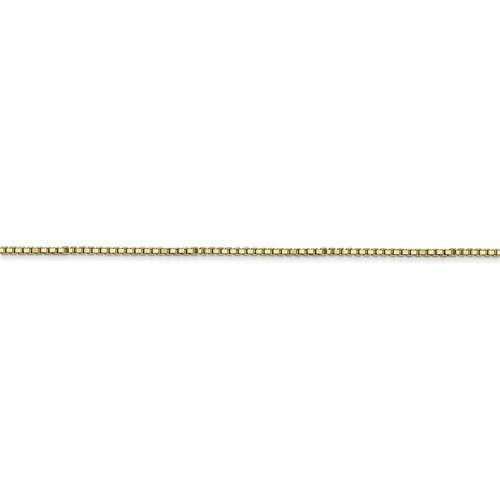 10K Yellow Gold 1.1mm Box Bracelet Anklet Choker Necklace Pendant Chain