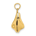 Carica l&#39;immagine nel visualizzatore di Gallery, 14k Yellow Gold Fortune Cookie 3D Pendant Charm
