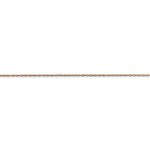 將圖片載入圖庫檢視器 14k Rose Gold 0.50mm Thin Cable Rope Necklace Pendant Chain

