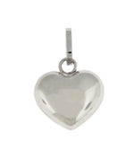 Load image into Gallery viewer, 14k White Gold Small Puffy Heart 3D Hollow Pendant Charm
