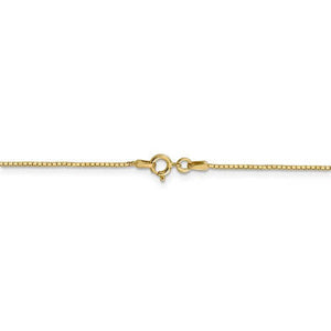 14K Yellow Gold 0.90mm Box Bracelet Anklet Necklace Choker Pendant Chain