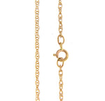 Lataa kuva Galleria-katseluun, 14k Yellow Gold 1.15mm Cable Rope Necklace Pendant Chain

