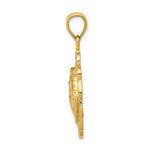 Load image into Gallery viewer, 14k Yellow Gold Horse Pony Head Horseshoes Pendant Charm
