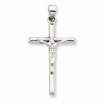 Load image into Gallery viewer, 14k White Gold INRI Crucifix Cross Hollow Pendant Charm

