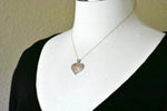Lataa kuva Galleria-katseluun, 14k Rose Gold and Rhodium Filigree Heart Pendant Charm
