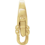 將圖片載入圖庫檢視器 18k 14k Yellow White Gold Fancy Lobster Clasp Sizes 11.5mmx8mm and 13mmx9.25mm Jewelry Findings
