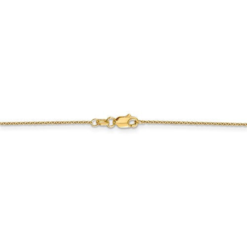14k Yellow Gold .90mm Cable Bracelet Anklet Choker Necklace Pendant Chain Lobster Clasp