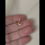 Load and play video in Gallery viewer, 14k Yellow Gold Venice Gondola 3D Pendant Charm
