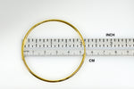 Carregar imagem no visualizador da galeria, 14K Yellow Gold 50mm x 2mm Round Endless Hoop Earrings
