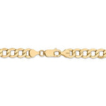 Cargar imagen en el visor de la galería, 14K Yellow Gold 7mm Curb Link Bracelet Anklet Choker Necklace Pendant Chain with Lobster Clasp
