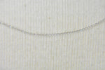 Carica l&#39;immagine nel visualizzatore di Gallery, 14K White Gold 0.42mm Thin Curb Bracelet Anklet Necklace Pendant Chain
