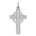 Charger l&#39;image dans la galerie, 14k White Gold Celtic Cross Pendant Charm
