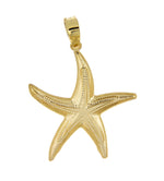 Charger l&#39;image dans la galerie, 14k Yellow Gold and Rhodium Starfish Pendant Charm
