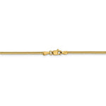 Kép betöltése a galériamegjelenítőbe: 14K Solid Yellow Gold 1.85mm Classic Round Snake Bracelet Anklet Choker Necklace Pendant Chain
