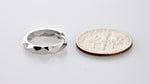 Carregar imagem no visualizador da galeria, 14k White Gold 14mm Modern Hinged Hoop Huggie Earrings
