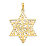 Load image into Gallery viewer, 14k Yellow Gold 12 Tribes Star of David Pendant Charm
