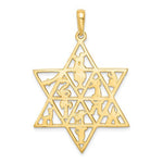 Charger l&#39;image dans la galerie, 10k Yellow Gold 12 Tribes Star of David Pendant Charm
