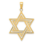 Load image into Gallery viewer, 14K Yellow Gold Star of David Pendant Charm
