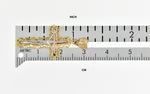 Carregar imagem no visualizador da galeria, 14k Gold Tri Color Cross Crucifix Pendant Charm
