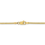 画像をギャラリービューアに読み込む, 10k Yellow Gold 2mm Box Bracelet Anklet Choker Necklace Pendant Chain Lobster Clasp
