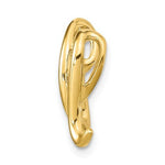 Load image into Gallery viewer, 14k Yellow Gold Initial Letter N Cursive Chain Slide Pendant Charm

