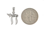 Загрузить изображение в средство просмотра галереи, 14k White Gold Chai Symbol Jewish Small Pendant Charm

