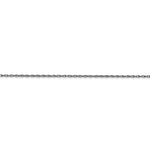 Załaduj obraz do przeglądarki galerii, 10k White Gold 0.95mm Polished Cable Rope Necklace Pendant Chain

