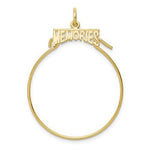 Load image into Gallery viewer, 10K Yellow Gold Memories Charm Holder Pendant
