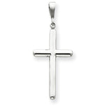 Load image into Gallery viewer, 14k White Gold Cross Pendant Charm
