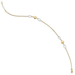 Afbeelding in Gallery-weergave laden, 14k Gold Two Tone Hearts Anklet 10 Inches plus Extender
