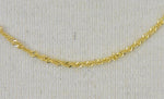 Indlæs billede til gallerivisning 14k Yellow Gold 1.4mm Singapore Twisted Bracelet Anklet Necklace Choker Pendant Chain
