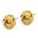 Load image into Gallery viewer, 14k Yellow Gold 15mm Classic Love Knot Stud Post Earrings
