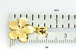 Indlæs billede til gallerivisning 14k Yellow Gold Plumeria Flower Small Pendant Charm
