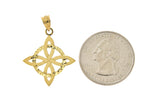 Afbeelding in Gallery-weergave laden, 14k Yellow Gold Celtic Knot Trinity Pendant Charm
