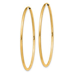 Załaduj obraz do przeglądarki galerii, 14K Yellow Gold 40mm x 1.5mm Endless Round Hoop Earrings
