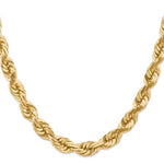 이미지를 갤러리 뷰어에 로드 , 14K Yellow Gold 10mm Diamond Cut Rope Bracelet Anklet Choker Necklace Chain
