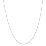 Load image into Gallery viewer, 14k White Gold 0.60mm Thin Cable Rope Necklace Pendant Chain
