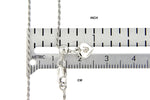 Load image into Gallery viewer, Sterling Silver 1.2mm Rope Necklace Pendant Chain Adjustable
