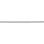 Indlæs billede til gallerivisning 14k White Gold 2mm Diamond Cut Rope Bracelet Anklet Choker Necklace Pendant Chain
