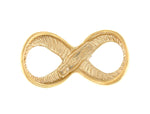 Afbeelding in Gallery-weergave laden, 14k Yellow Gold Infinity Symbol Chain Slide Small Pendant Charm
