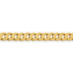 將圖片載入圖庫檢視器 14K Yellow Gold 7.5mm Open Concave Curb Bracelet Anklet Choker Necklace Pendant Chain
