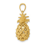Load image into Gallery viewer, 14k Yellow Gold Pineapple 3D Cut Out Pendant Charm
