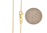 Lataa kuva Galleria-katseluun, 14k Yellow Gold .90mm Cable Bracelet Anklet Choker Necklace Pendant Chain Lobster Clasp
