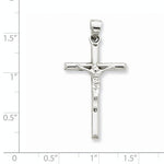 Load image into Gallery viewer, 14k White Gold INRI Crucifix Cross Hollow Pendant Charm

