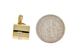 Load image into Gallery viewer, 14K Yellow Gold with Enamel Coffee Cup Mug 3D Pendant Charm
