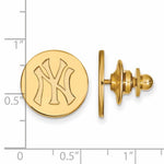 이미지를 갤러리 뷰어에 로드 , 14k 10k Yellow White Gold or Sterling Silver New York Yankees LogoArt Licensed Major League Baseball MLB Pin
