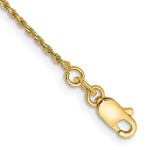 Ladda upp bild till gallerivisning, 14k Yellow Gold 1.15mm Diamond Cut Rope Bracelet Anklet Choker Necklace Pendant Chain
