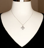 Carregar imagem no visualizador da galeria, Sterling Silver Cruciform Cross Four Way Miraculous Medal Antique Style Pendant Charm
