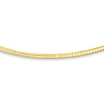 Загрузить изображение в средство просмотра галереи, 14K Yellow Gold 3mm Domed Omega Necklace Chain
